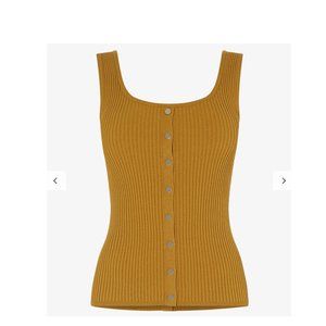 Karen Millen ribbed knit top XS